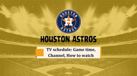astros schedule today channel